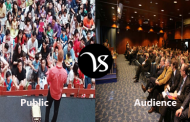 Difference between public and audience