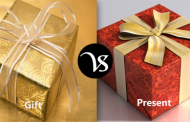 Difference between gift and present