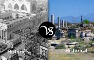 Difference between historic and historical