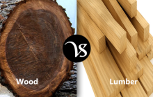 Difference between wood and lumber