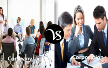 Difference between company and corporation