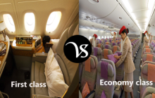 Difference between first class and economy