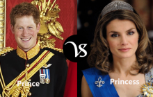 Difference between prince and princess