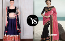 Difference between Lehenga and Saree