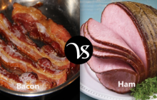 Difference between bacon and ham