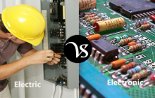 Difference between electric and electronic