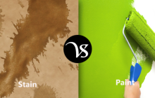 Difference between stain and paint