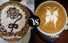 Difference between cappuccino and latte