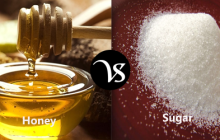 Differences between honey and sugar