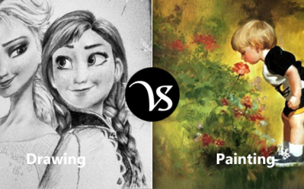 Difference Between Drawing And Painting Difference All