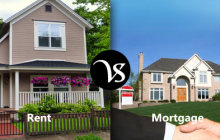 Difference between rent and mortgage