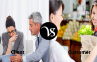 Difference between client and customer