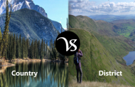 Difference between country and district