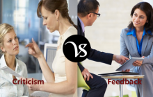 Difference between criticism and feedback
