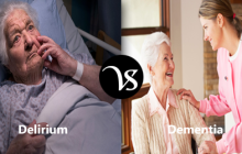 Difference between delirium and dementia