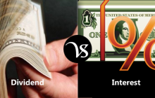 Difference between dividend and interest