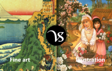 Difference between fine art and illustration