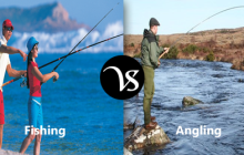 Difference between fishing and angling