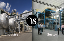 Difference between industry and sector