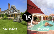 Difference between real estate and property