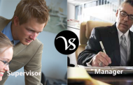 Difference between supervisor and manager