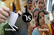 Difference between voting and election