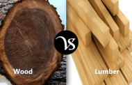 Difference between wood and lumber