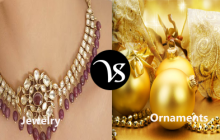 Difference between Jewelry and ornaments
