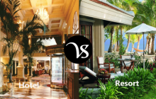 Difference between hotel and resort