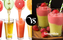Difference between juice and smoothie