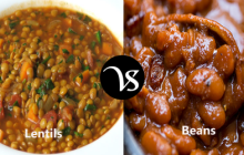 Difference between lentils and beans