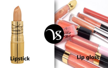 Difference between lipstick and lip-gloss