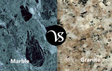 Difference between marble and granite