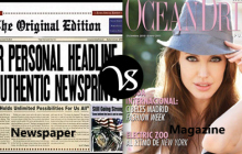 Difference between newspaper and magazine