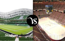 Difference between stadium and arena