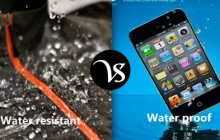 Difference between water resistant and water proof