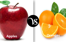 Difference between apples and oranges