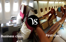 Difference between business class and first class