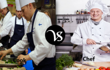 Difference between cook and chef