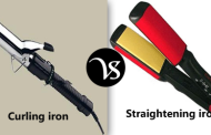 Difference between curling iron and straightening iron