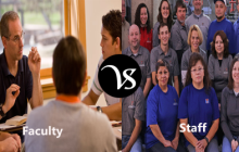Difference between faculty and staff