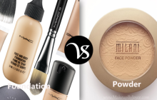 Difference between foundation and powder