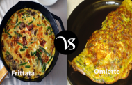 Difference between frittata and omlette