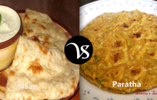Difference between naan and paratha
