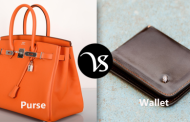 Difference between purse and wallet