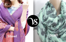 Difference between shawl and scarf