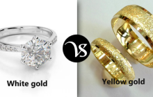 Difference between white gold and yellow gold