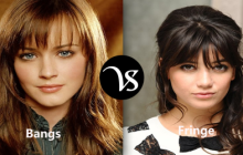 Difference between bangs ad fringe