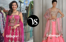 Difference between ghagra and lehenga