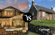 Difference between house and cottage
